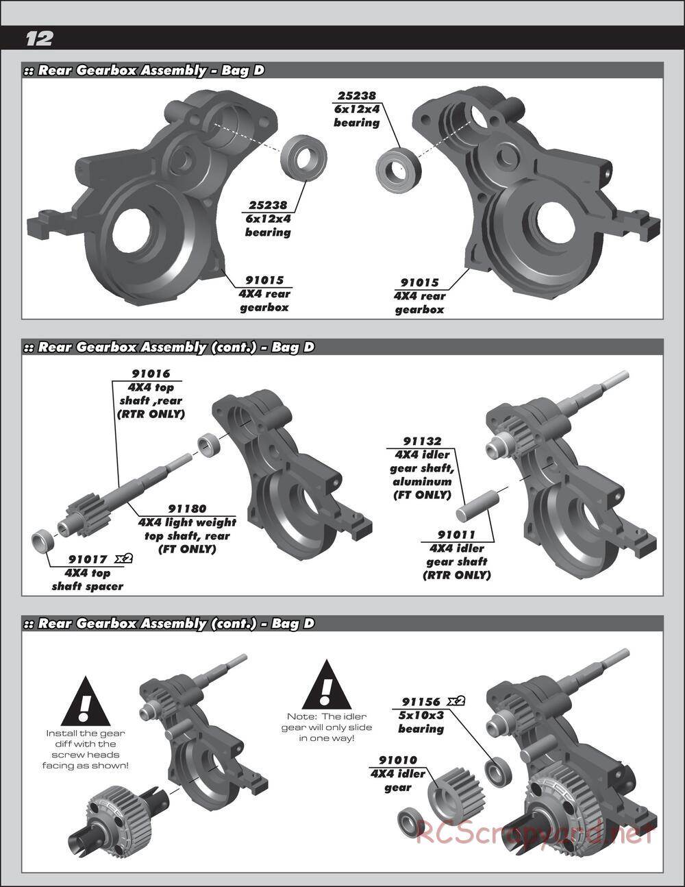 Team Associated - SC10 4x4 Factory Team - Manual - Page 12