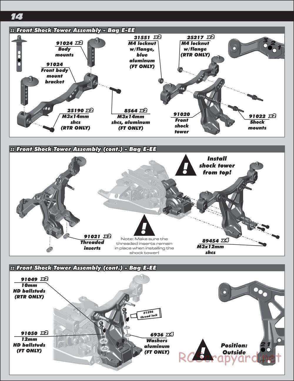 Team Associated - SC10 4x4 Factory Team - Manual - Page 14
