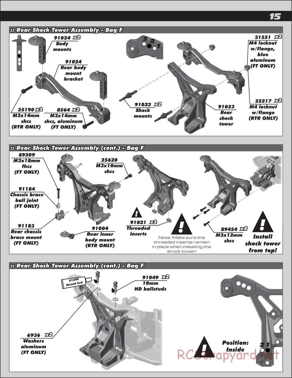 Team Associated - SC10 4x4 Factory Team - Manual - Page 15