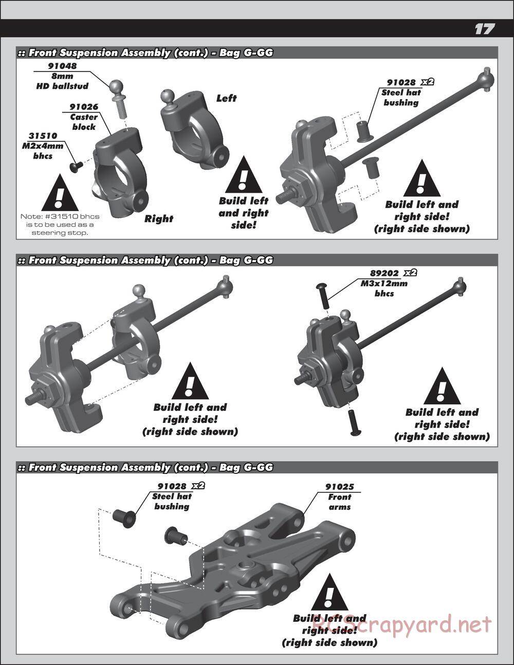 Team Associated - SC10 4x4 Factory Team - Manual - Page 17