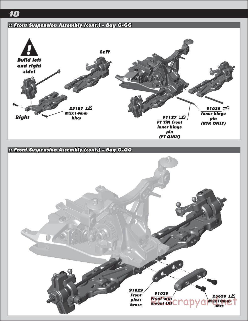 Team Associated - SC10 4x4 Factory Team - Manual - Page 18