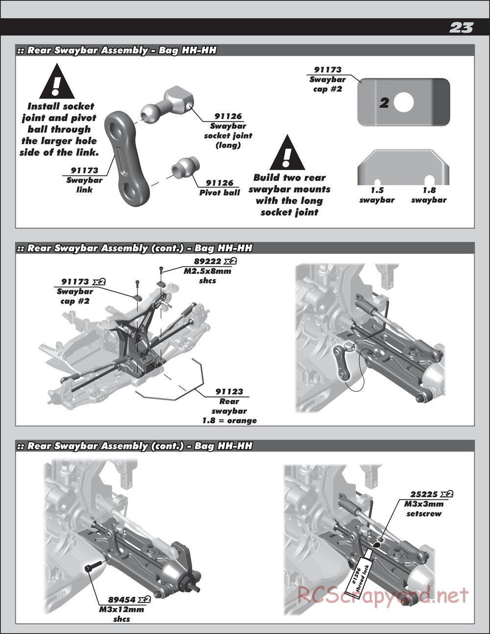 Team Associated - SC10 4x4 Factory Team - Manual - Page 23