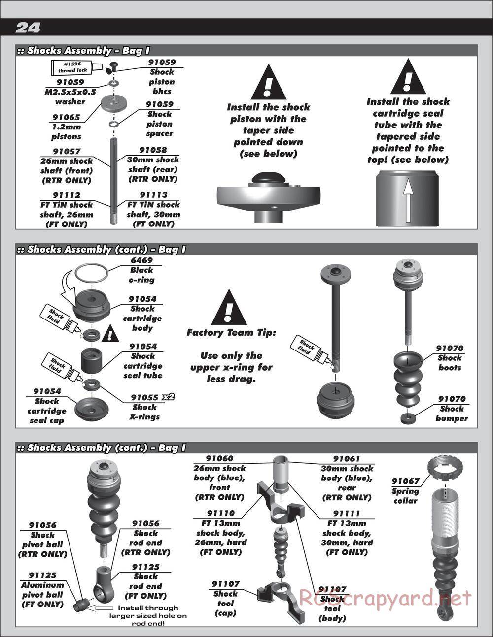 Team Associated - SC10 4x4 Factory Team - Manual - Page 24