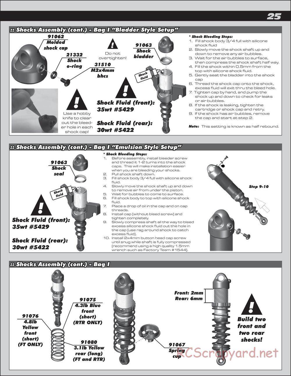 Team Associated - SC10 4x4 Factory Team - Manual - Page 25