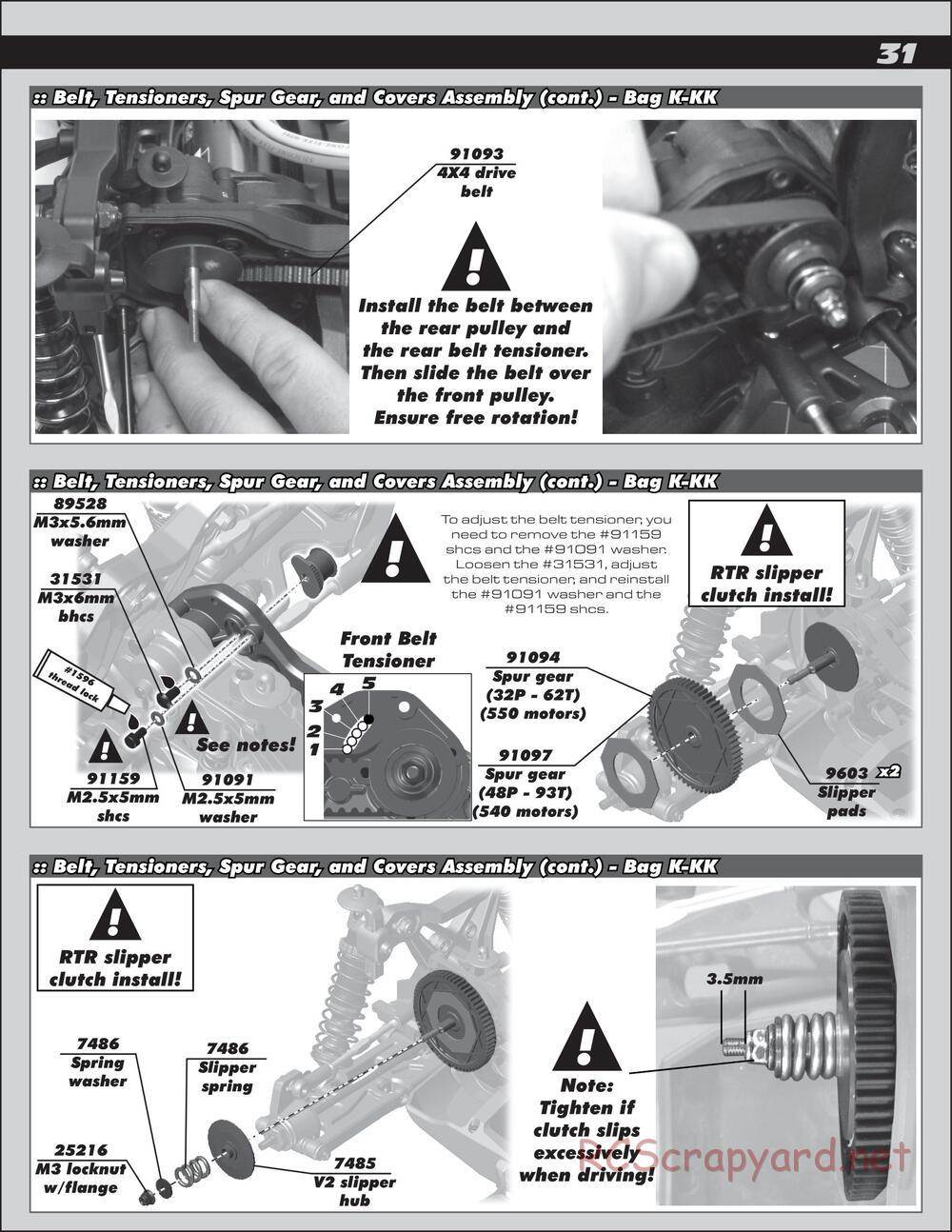 Team Associated - SC10 4x4 Factory Team - Manual - Page 31