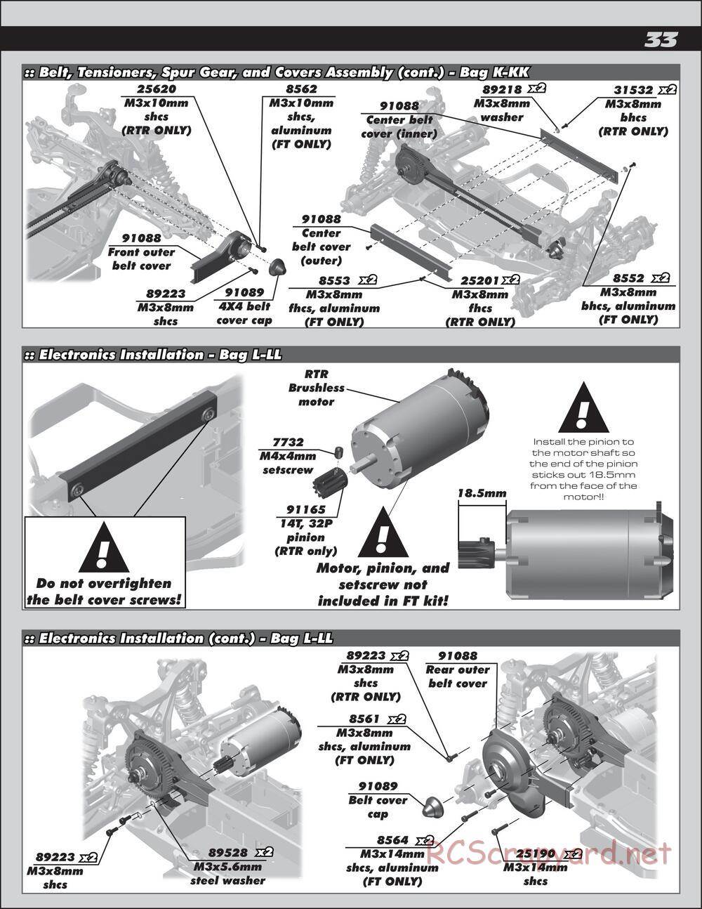 Team Associated - SC10 4x4 Factory Team - Manual - Page 33