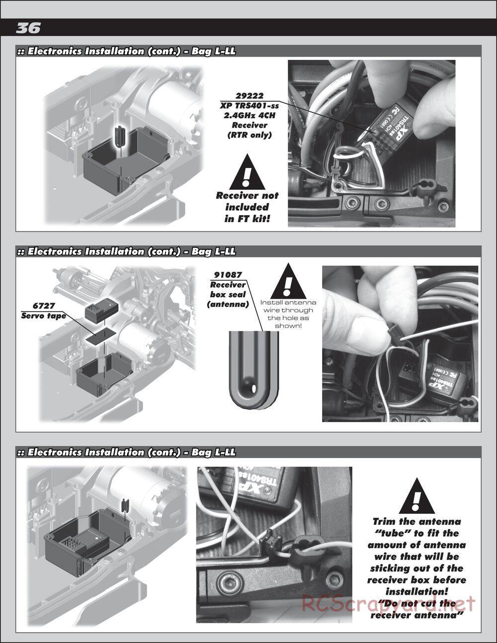 Team Associated - SC10 4x4 Factory Team - Manual - Page 36