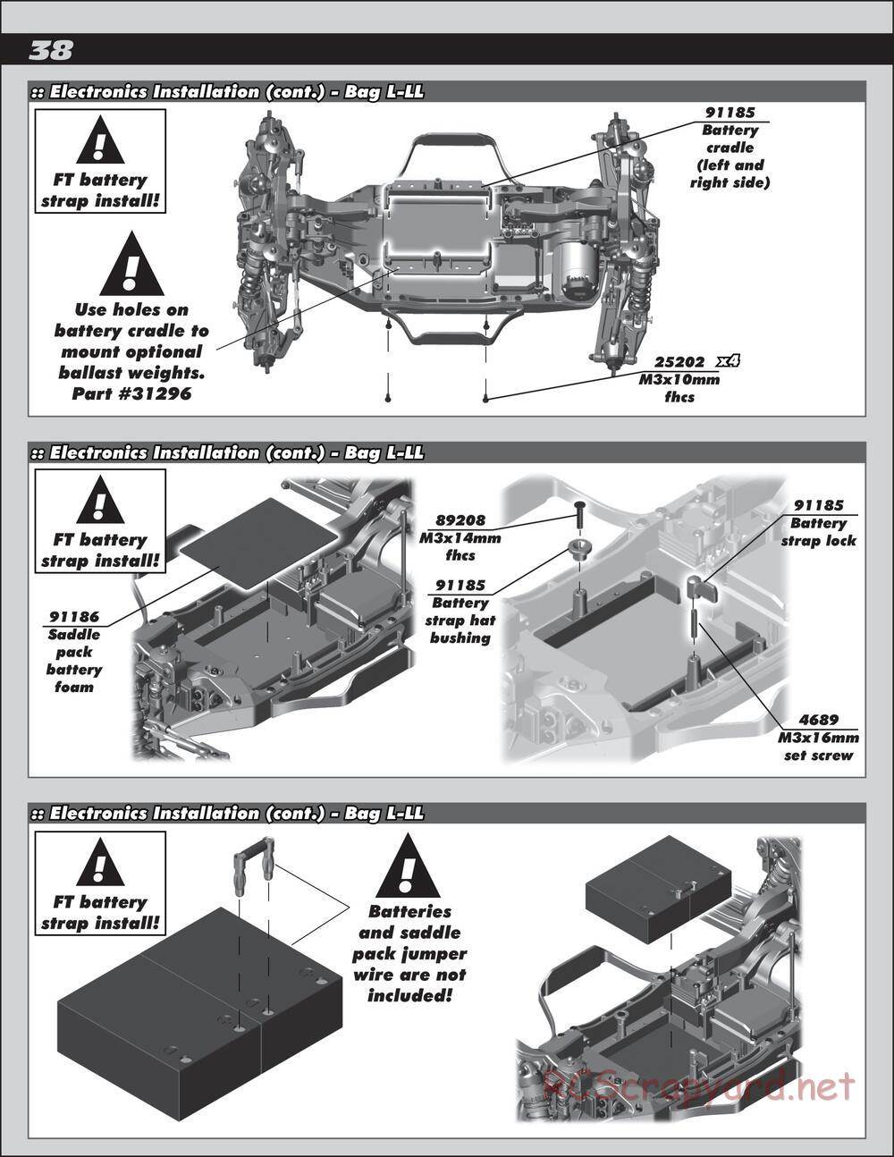 Team Associated - SC10 4x4 Factory Team - Manual - Page 38