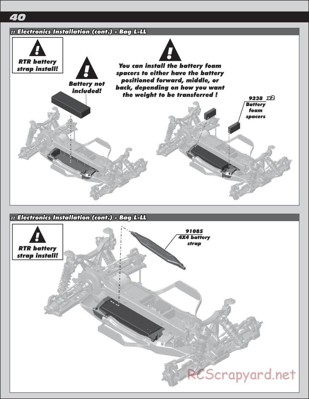 Team Associated - SC10 4x4 Factory Team - Manual - Page 40