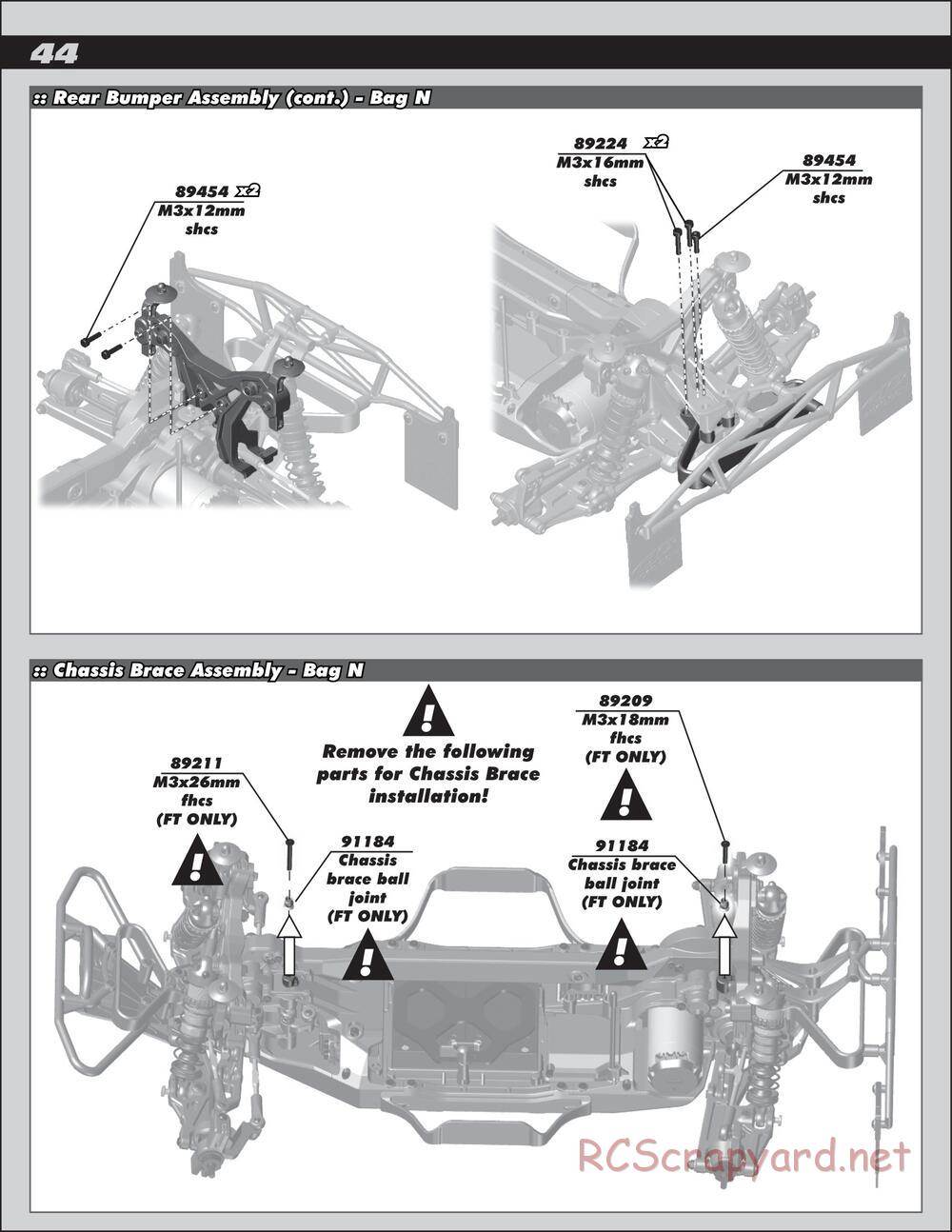 Team Associated - SC10 4x4 Factory Team - Manual - Page 44