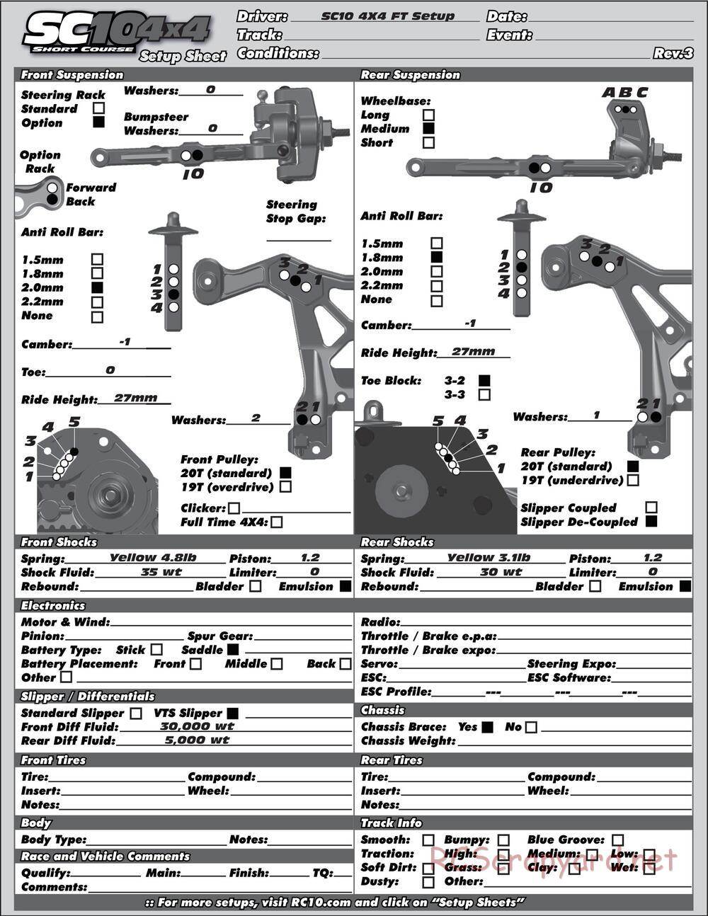 Team Associated - SC10 4x4 Factory Team - Manual - Page 66