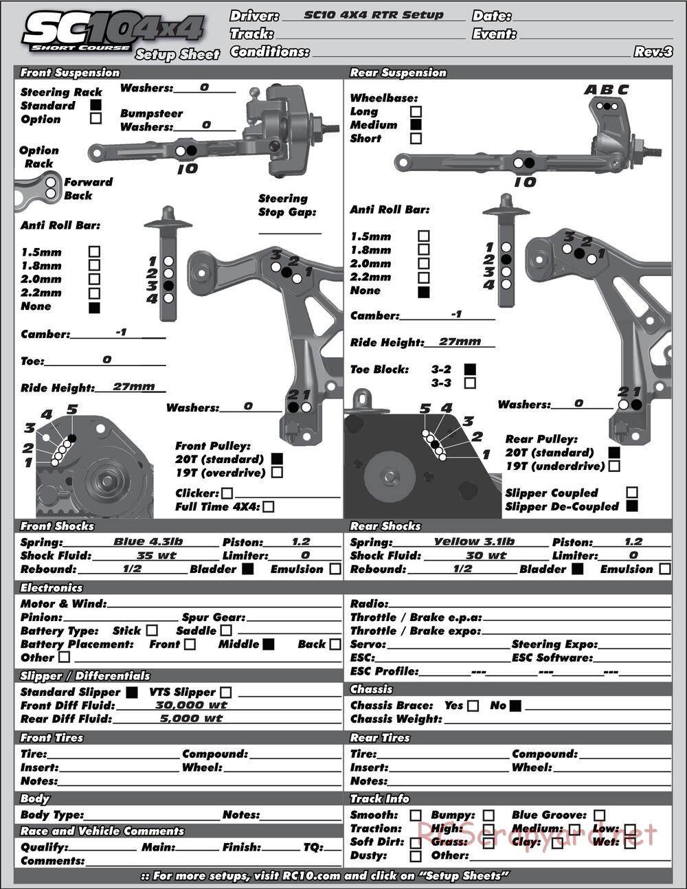 Team Associated - SC10 4x4 Factory Team - Manual - Page 67
