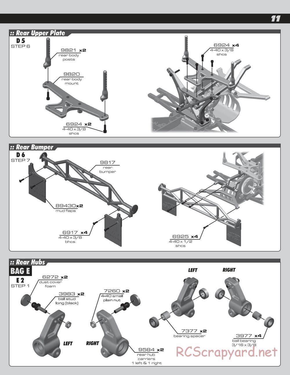 Team Associated - SC10 - Manual - Page 11