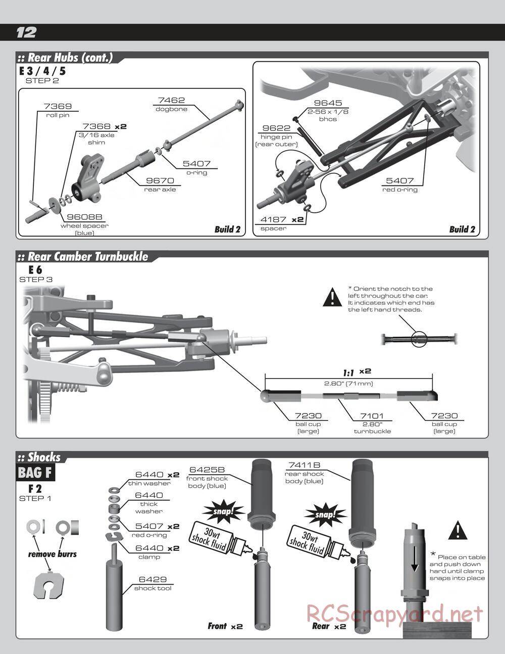 Team Associated - SC10 - Manual - Page 12