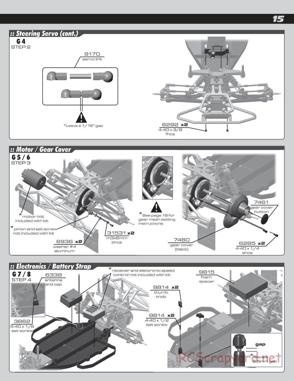 Team Associated - SC10 - Manual - Page 15