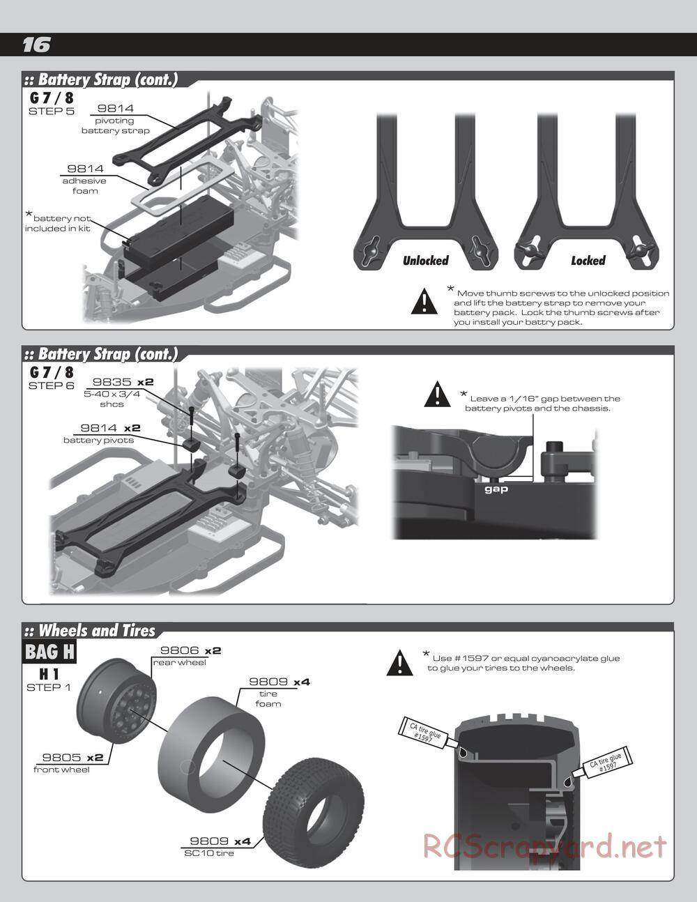 Team Associated - SC10 - Manual - Page 16