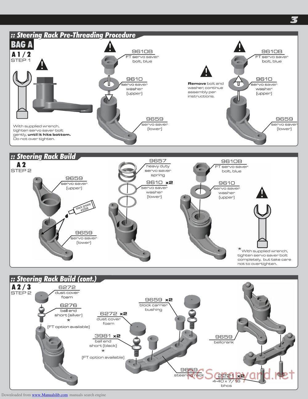 Team Associated - SC10 Factory Team - Manual - Page 3