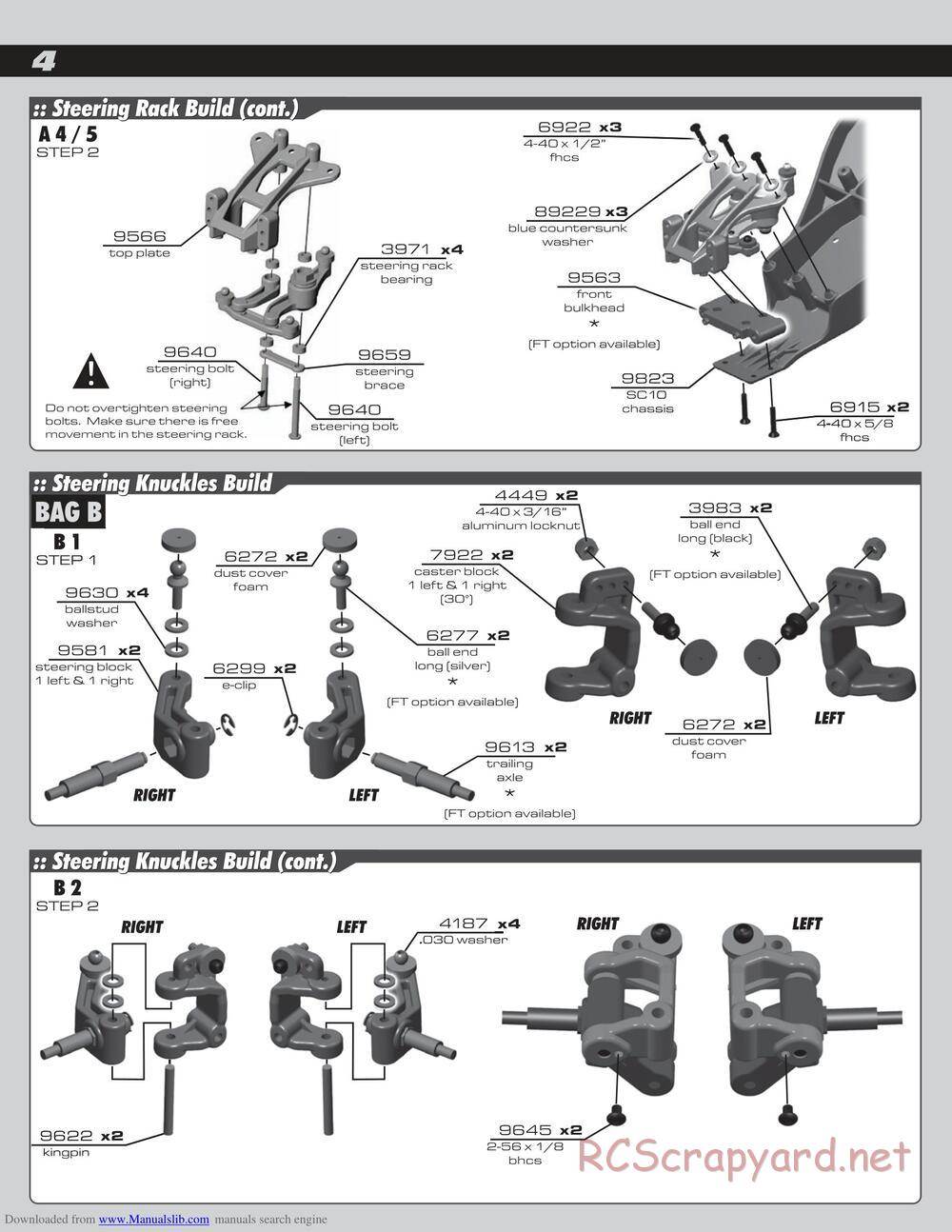 Team Associated - SC10 Factory Team - Manual - Page 4