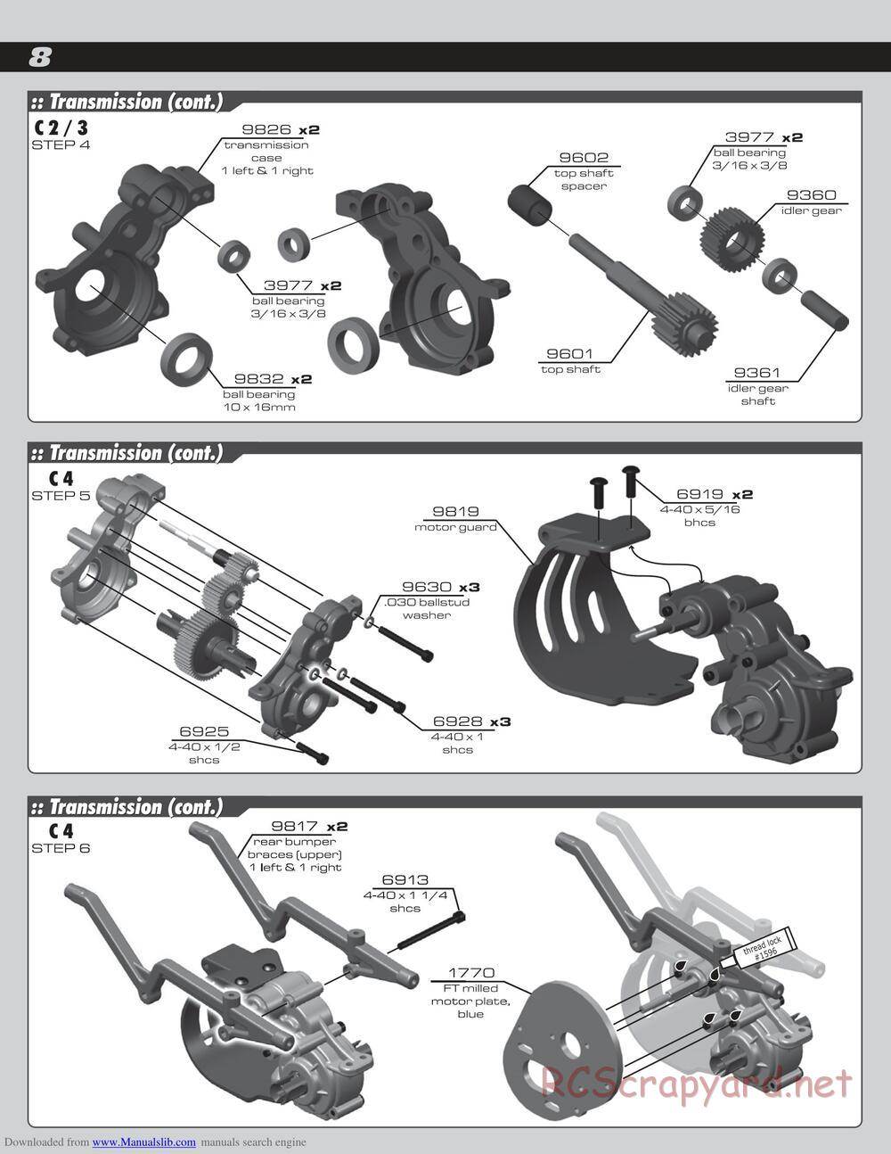 Team Associated - SC10 Factory Team - Manual - Page 8