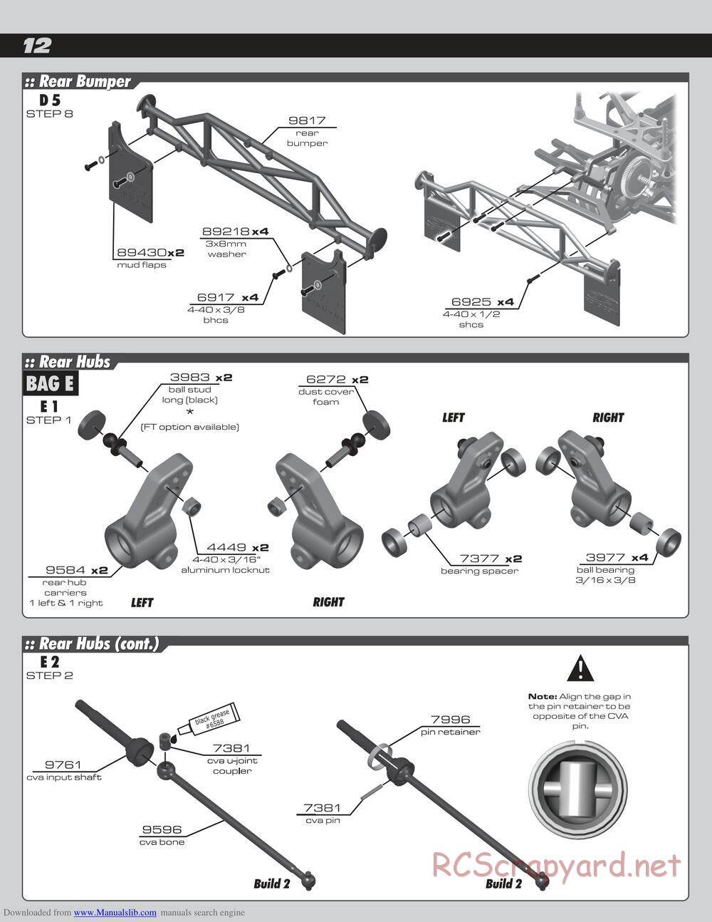 Team Associated - SC10 Factory Team - Manual - Page 12