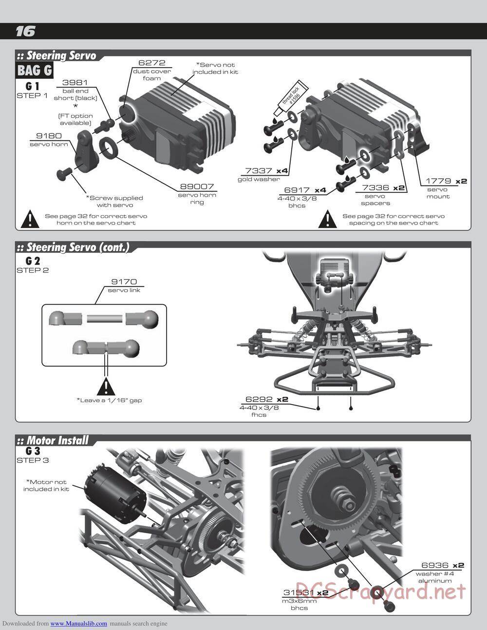 Team Associated - SC10 Factory Team - Manual - Page 16