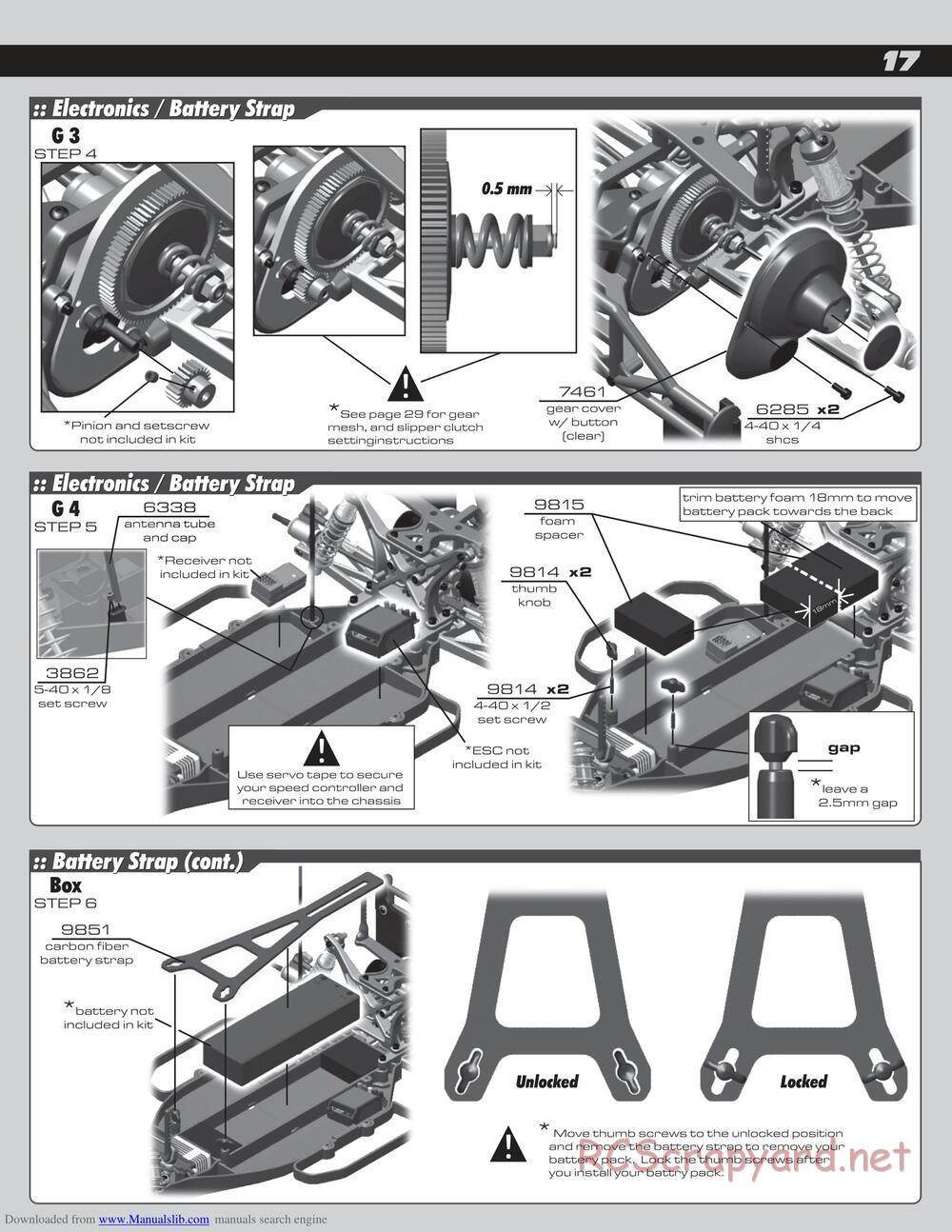 Team Associated - SC10 Factory Team - Manual - Page 17