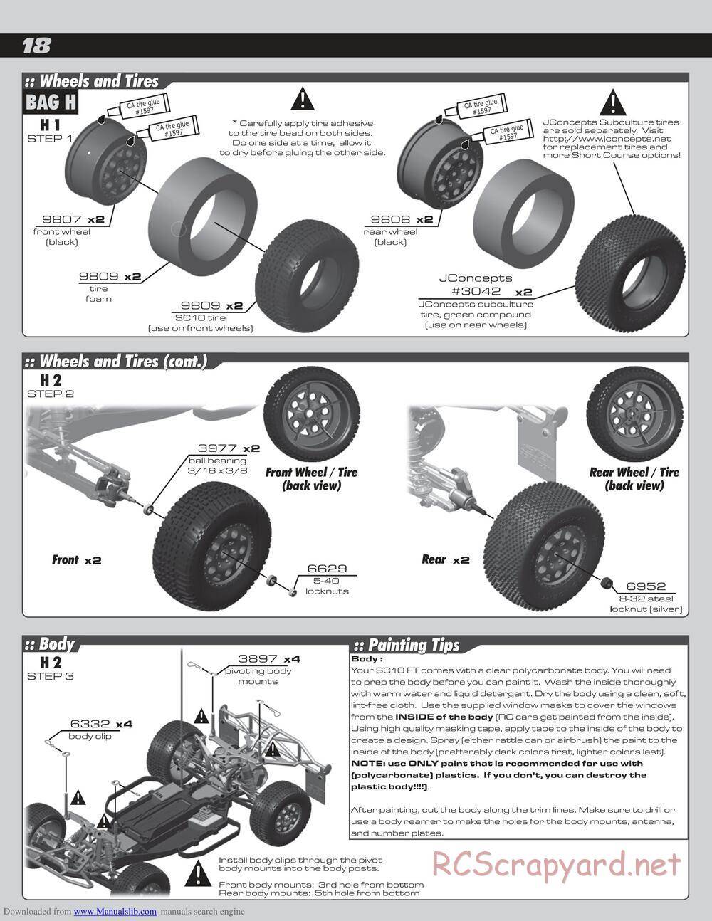 Team Associated - SC10 Factory Team - Manual - Page 18