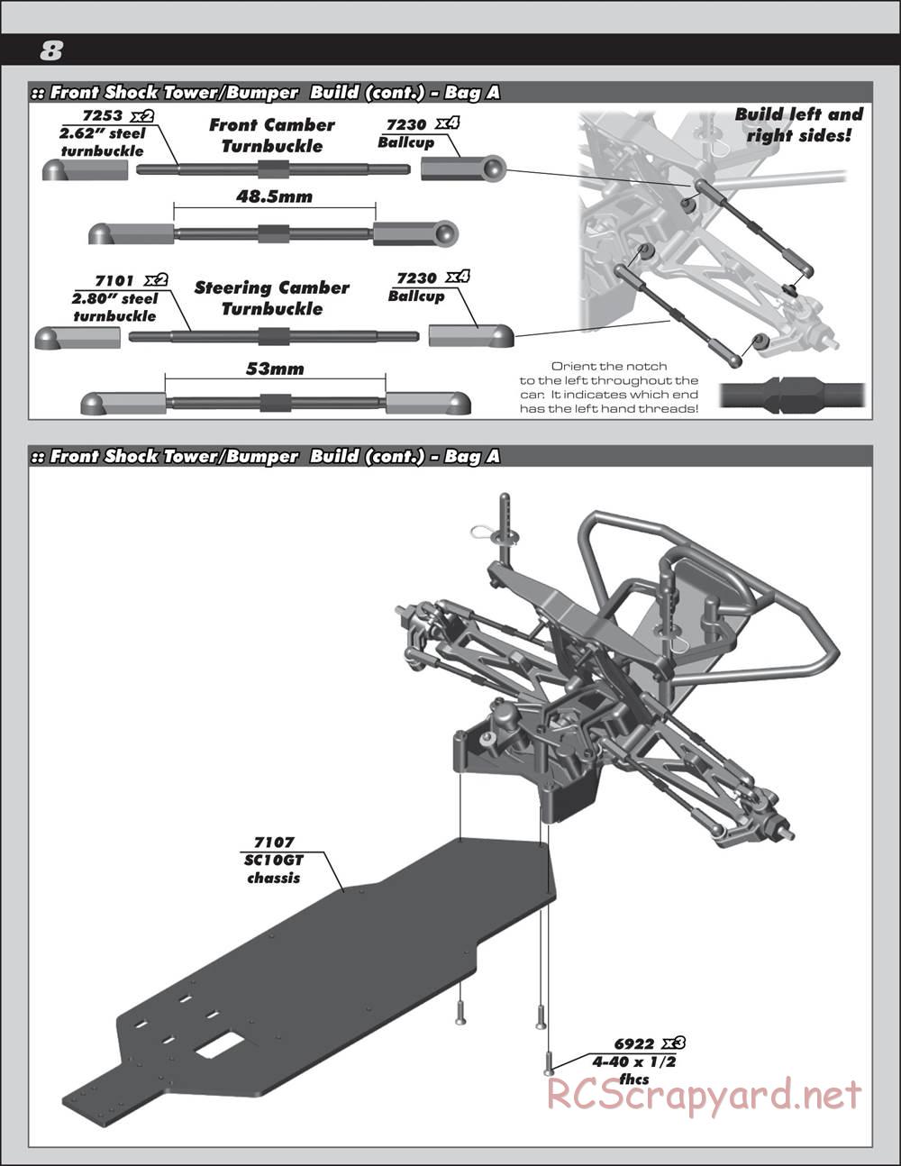 Team Associated - SC10 GT - Manual - Page 8