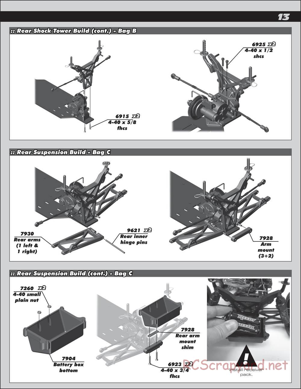 Team Associated - SC10 GT - Manual - Page 13