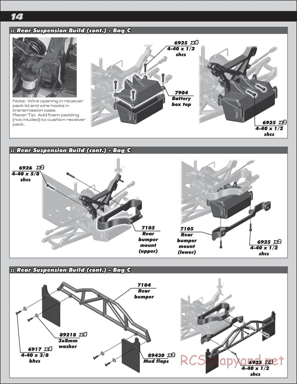 Team Associated - SC10 GT - Manual - Page 14