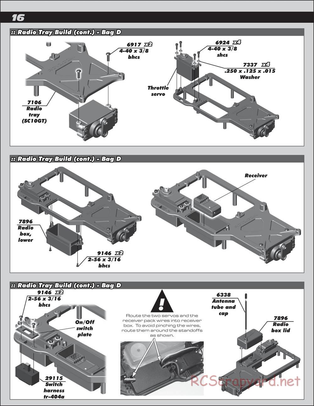 Team Associated - SC10 GT - Manual - Page 16