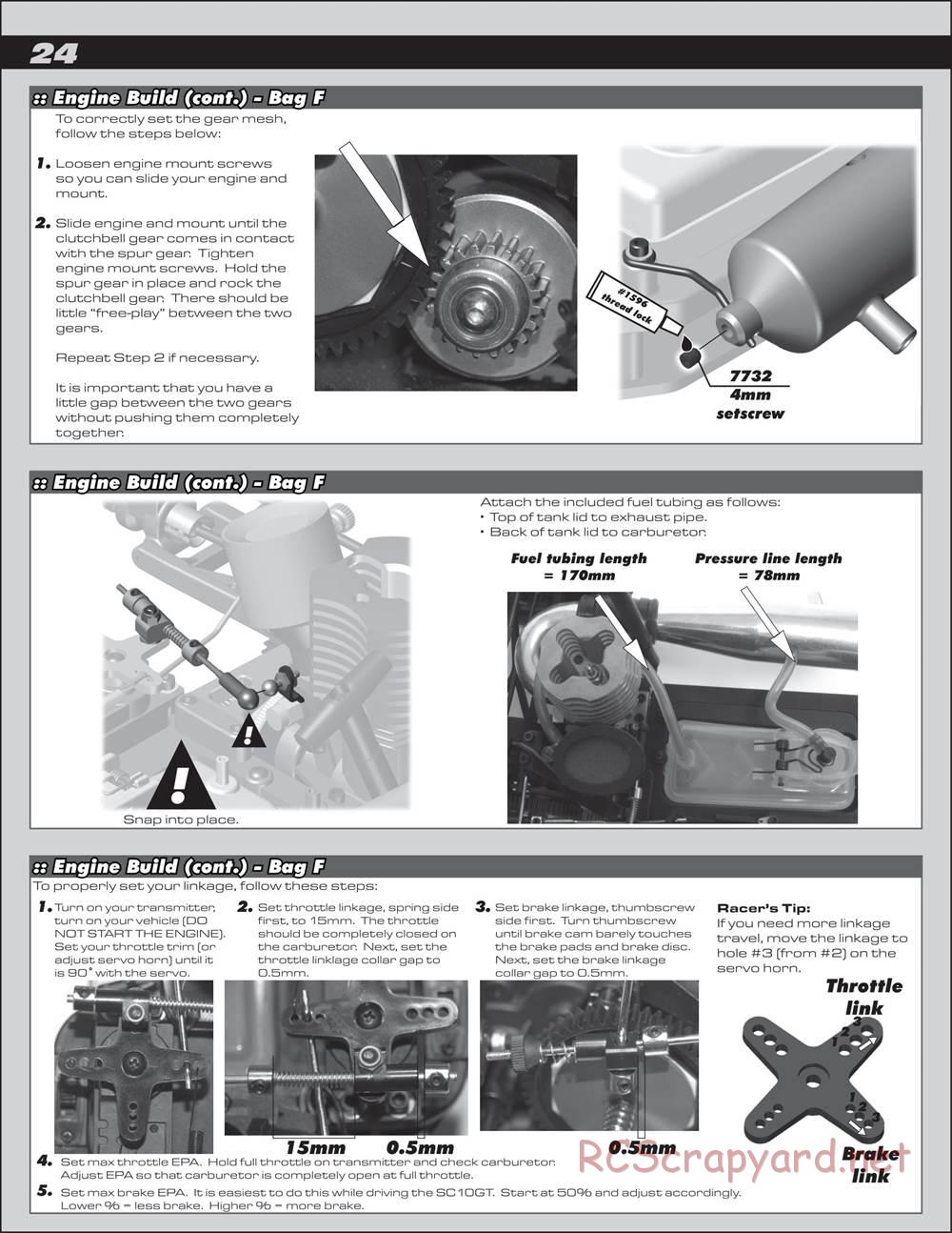 Team Associated - SC10 GT - Manual - Page 24