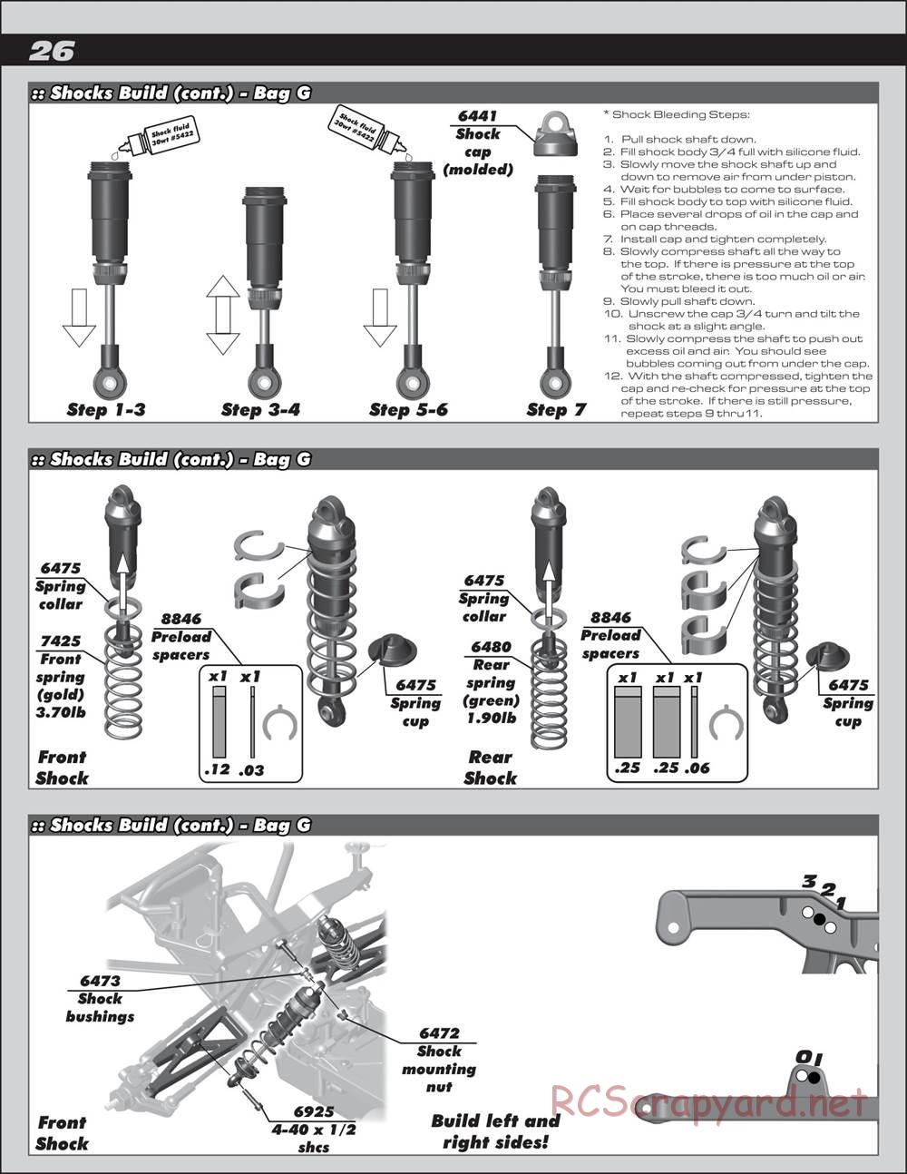 Team Associated - SC10 GT - Manual - Page 26