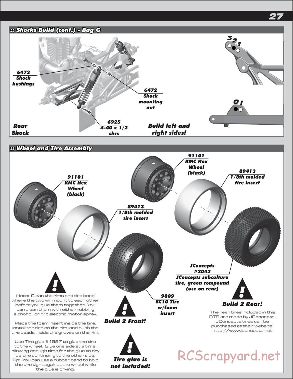 Team Associated - SC10 GT - Manual - Page 27