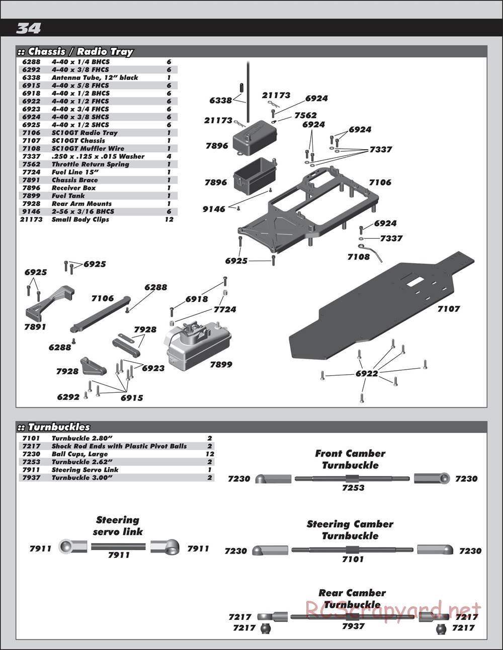 Team Associated - SC10 GT - Manual - Page 34