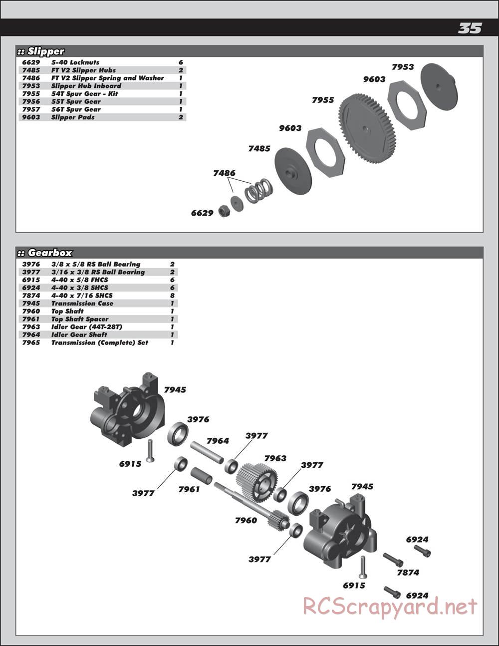 Team Associated - SC10 GT - Manual - Page 35