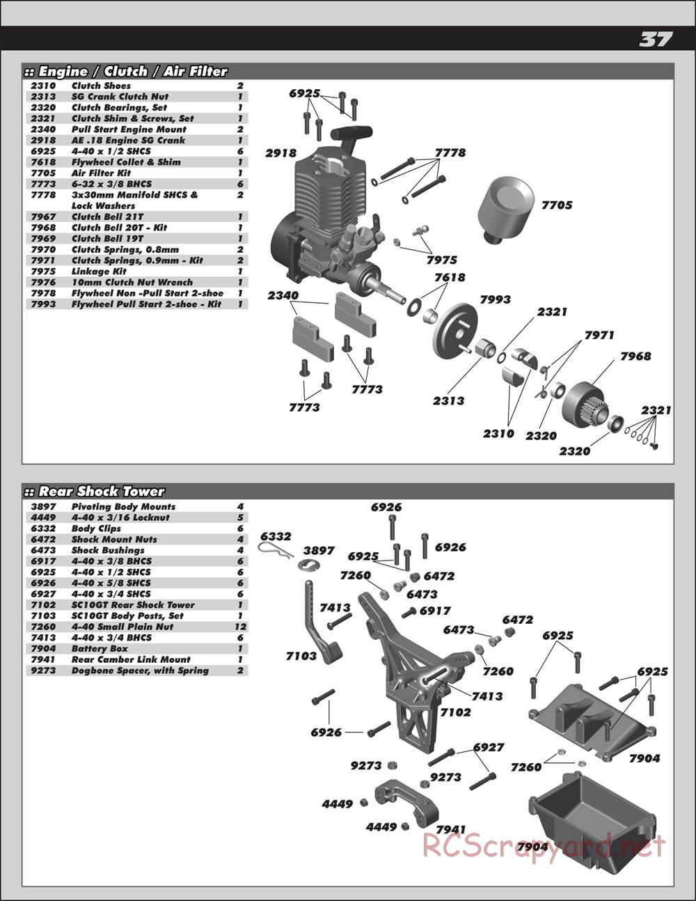 Team Associated - SC10 GT - Manual - Page 37