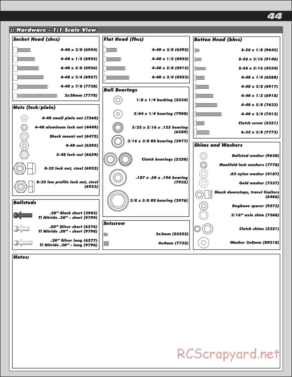 Team Associated - SC10 GT - Manual - Page 44