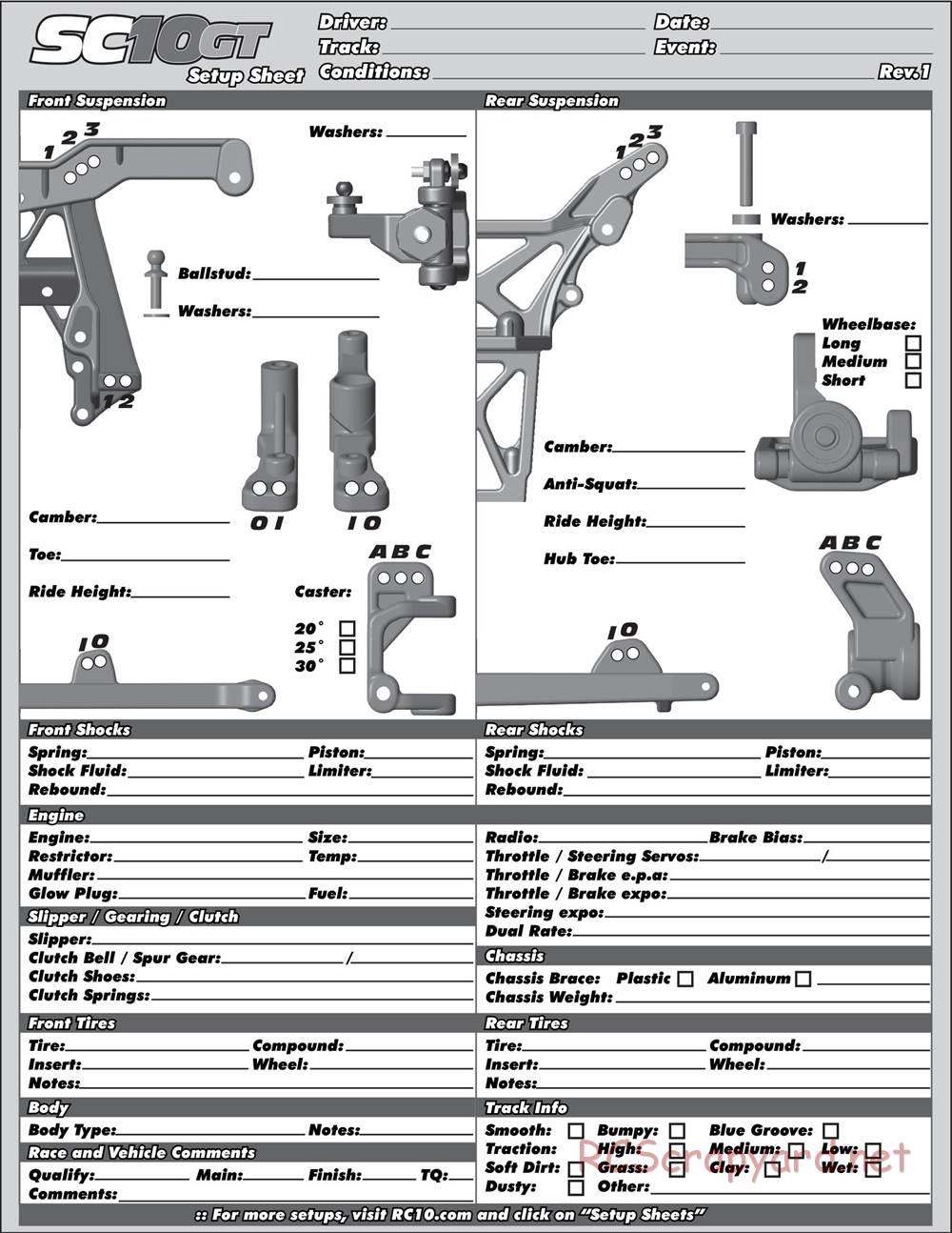 Team Associated - SC10 GT - Manual - Page 45