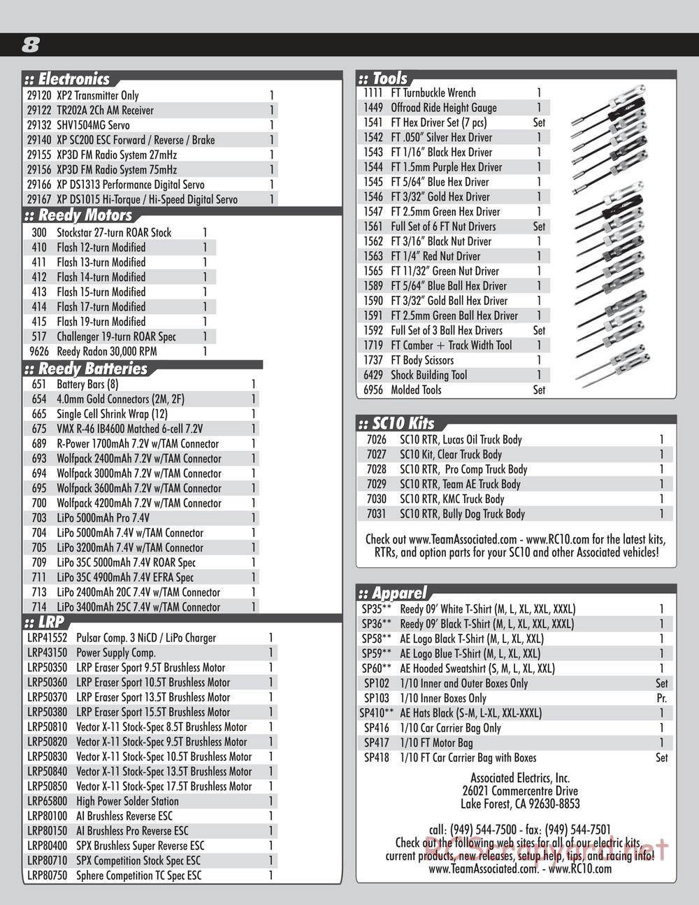 Team Associated - SC10 Parts - Page 8