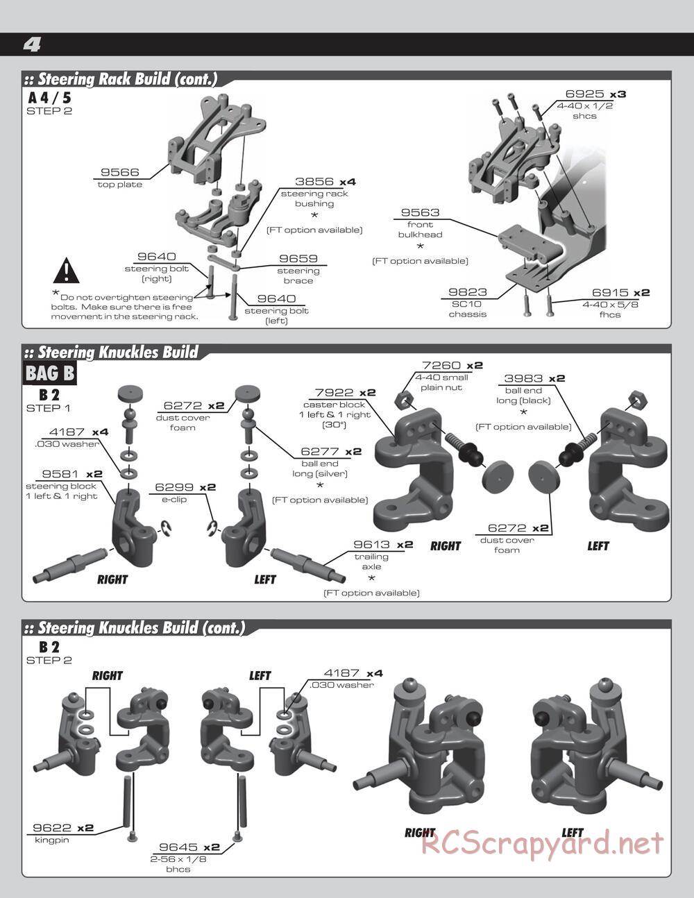 Team Associated - SC10 Brushless RTR - Manual - Page 4