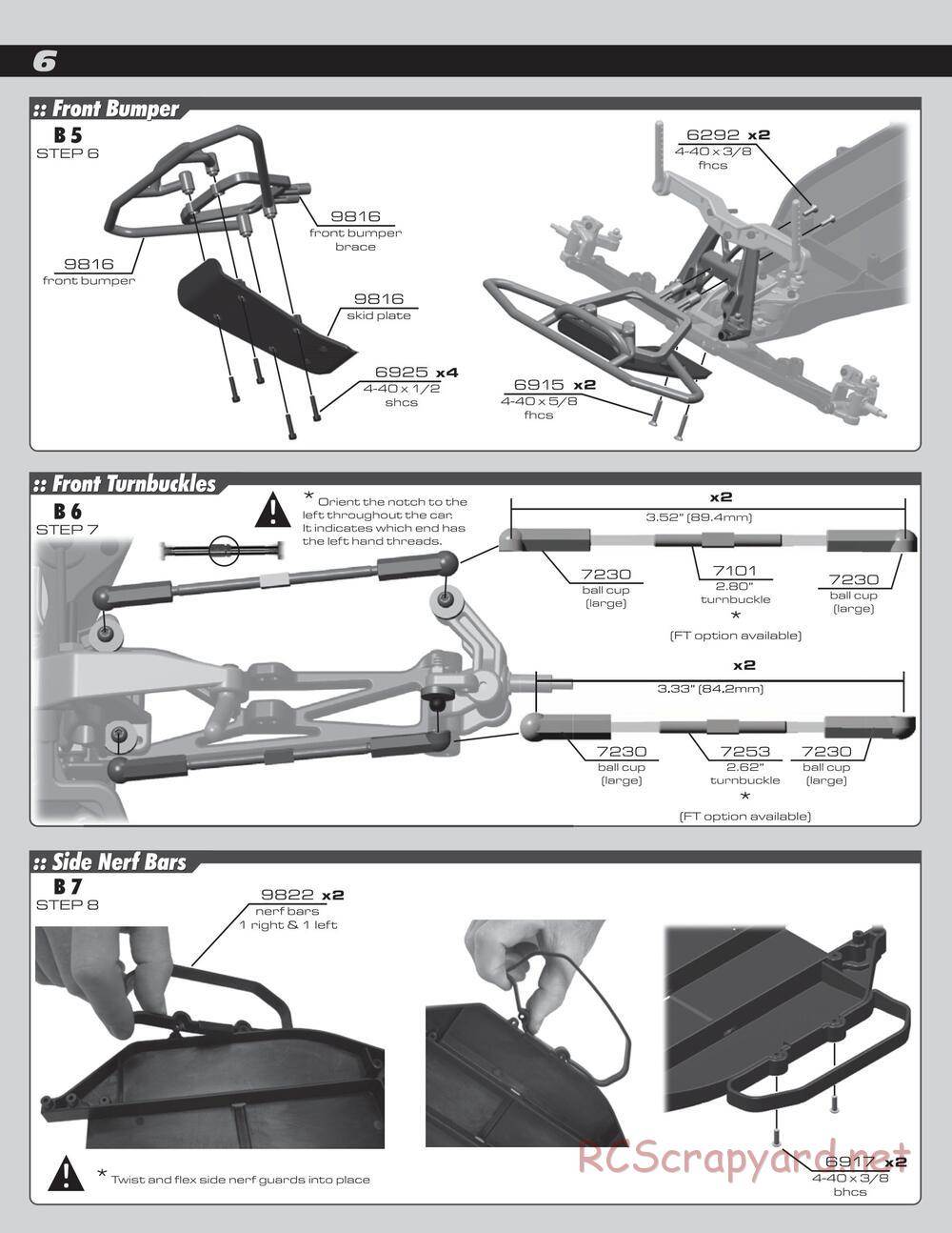 Team Associated - SC10 Brushless RTR - Manual - Page 6