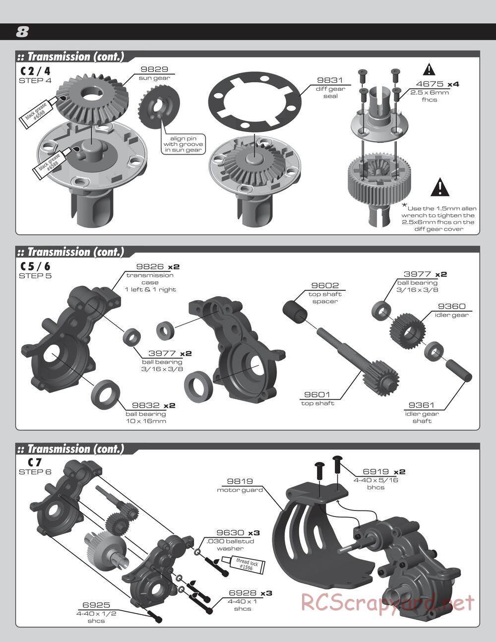 Team Associated - SC10 Brushless RTR - Manual - Page 8
