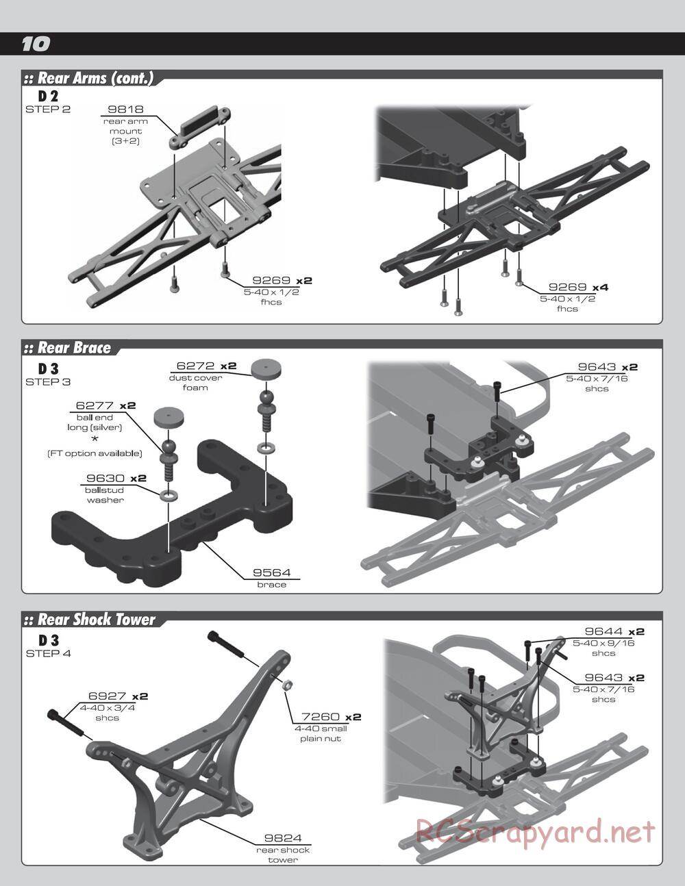 Team Associated - SC10 Brushless RTR - Manual - Page 10