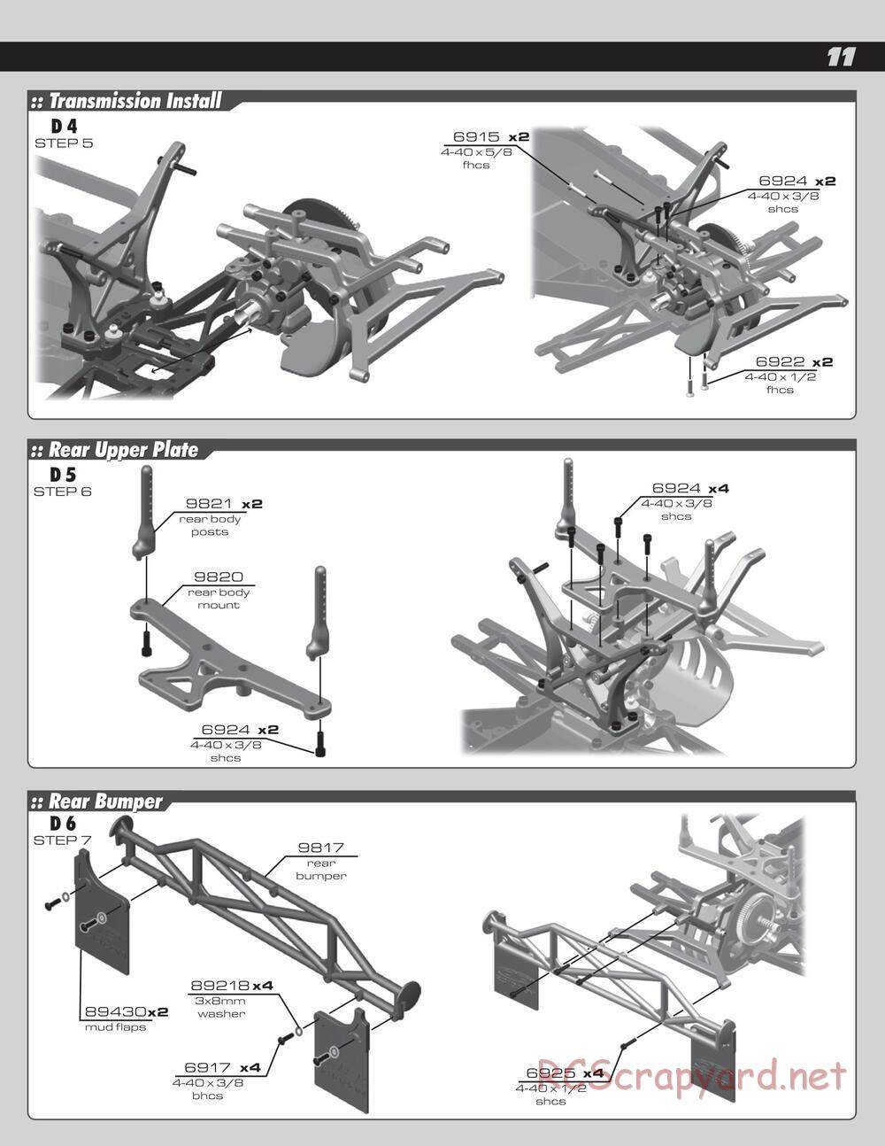 Team Associated - SC10 Brushless RTR - Manual - Page 11