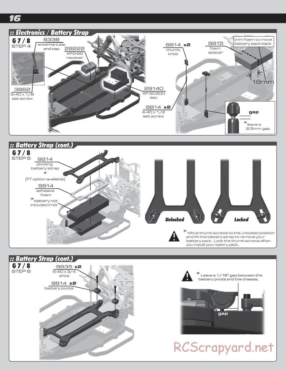 Team Associated - SC10 Brushless RTR - Manual - Page 16