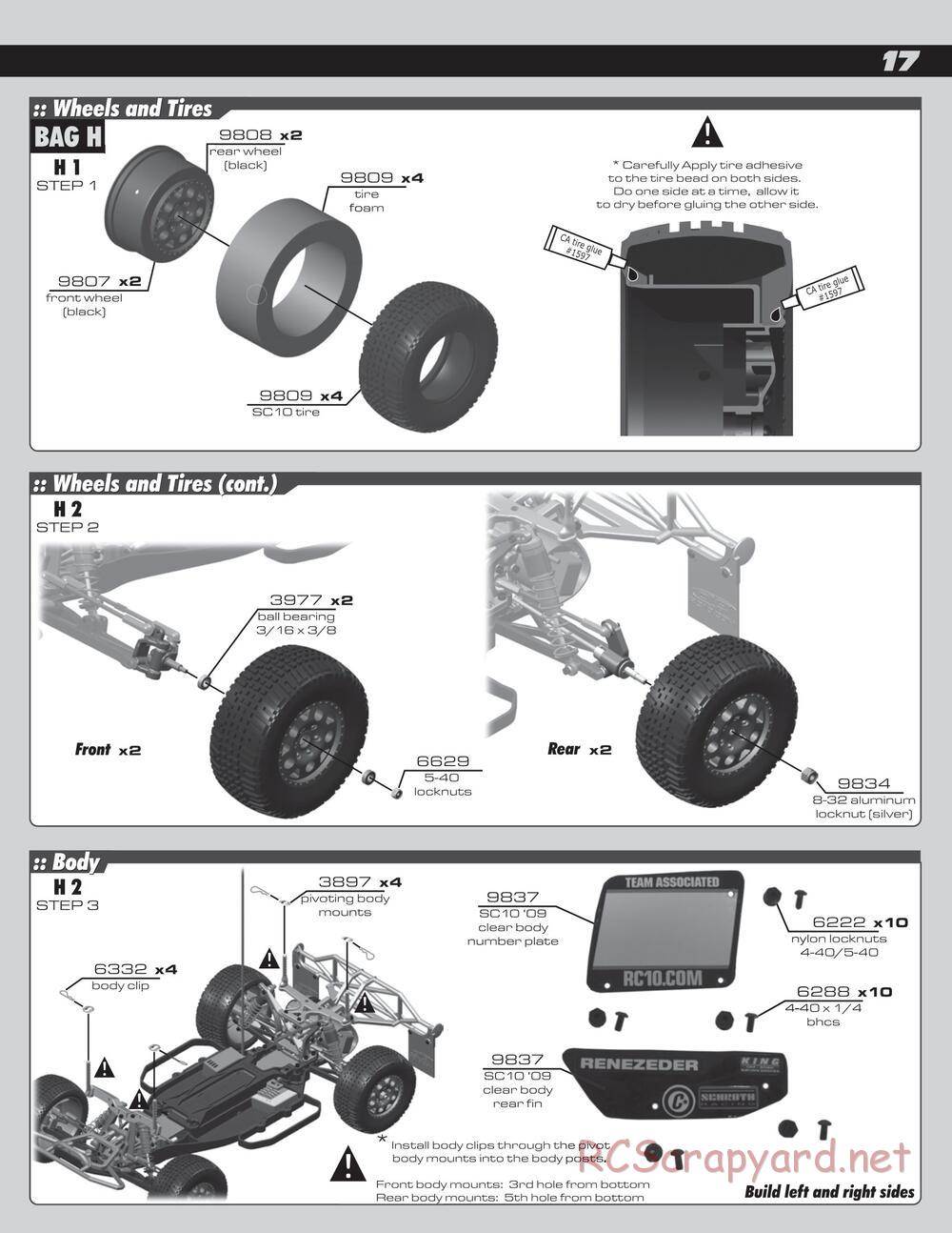 Team Associated - SC10 Brushless RTR - Manual - Page 17