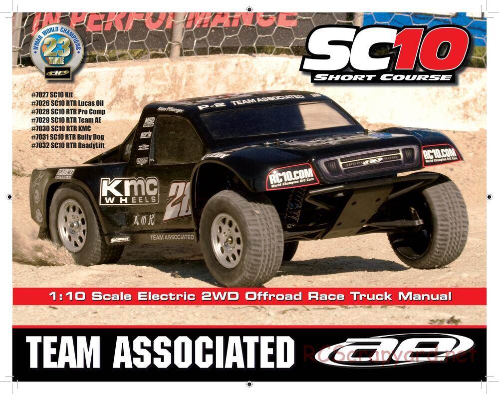 Team Associated - SC10 RTR - Manual - Page 1