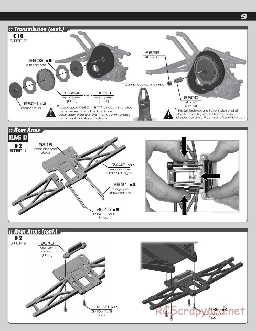 Team Associated - SC10 RTR - Manual - Page 9