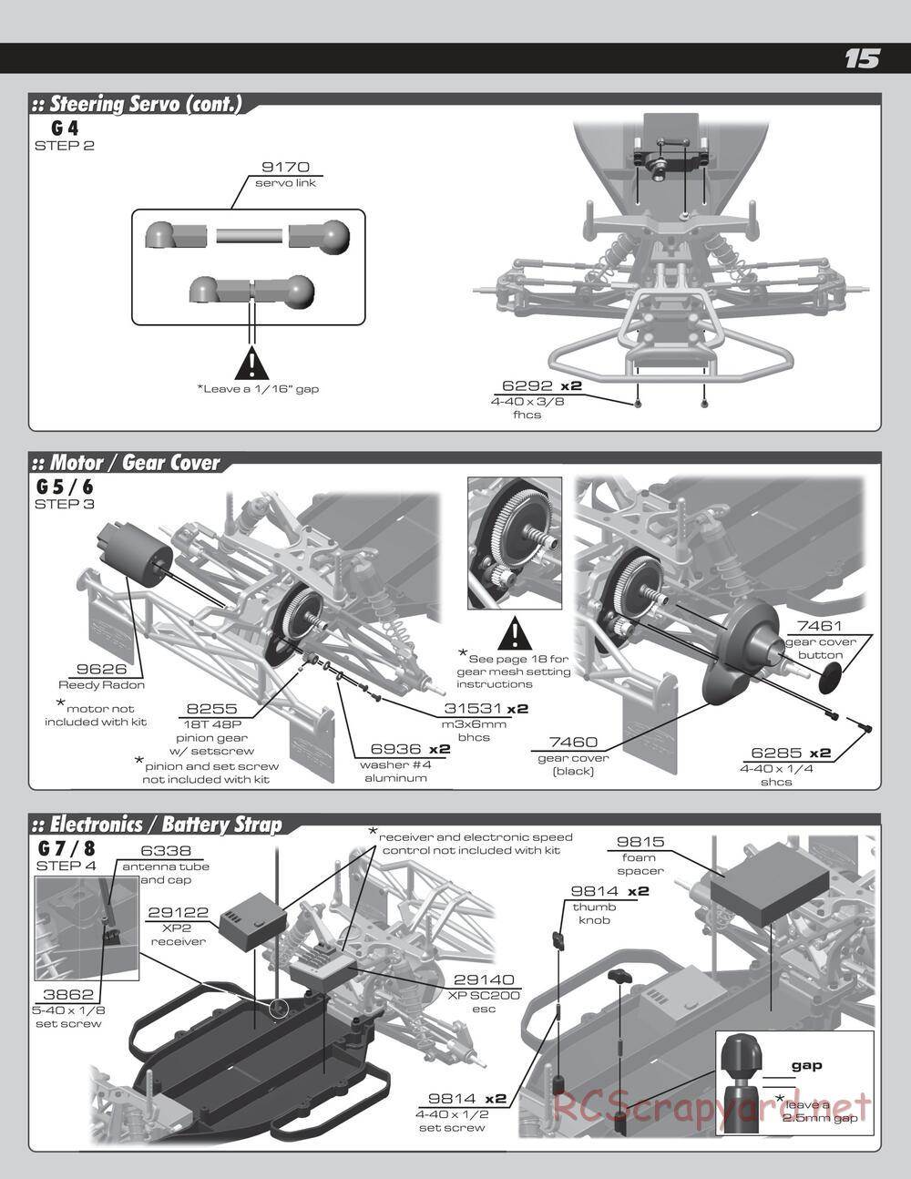 Team Associated - SC10 RTR - Manual - Page 15